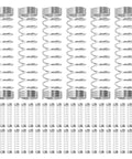Top Tier 100 Pack Stainless Steel Compression Springs Kit For Ballpoint Pen Click Return Repair DIY Mechanical Tool Refurbishing Gear Silver Tone, silver pen springs on white