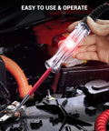 Go-To Car Circuit Tester For 6-24V Systems With 135 Inch PU Wire And Sharp Stainless Probe Dual Color LED Test Light in engine bay