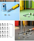 18 Piece Refrigerator Door Handle Screw Replacement Kit Easy Install Hardware For Fridge Door Handles Durable Screws For Secure Fit Prevent Air Leaks And Boost Energy Efficiency, with hex key and screws