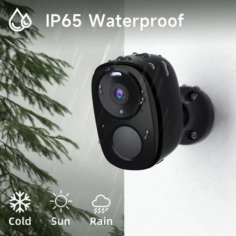 Outdoor Wireless Security Camera Wire Free Spotlight Cam Battery Powered 2K FHD Video Two Way Audio AI Motion Detection