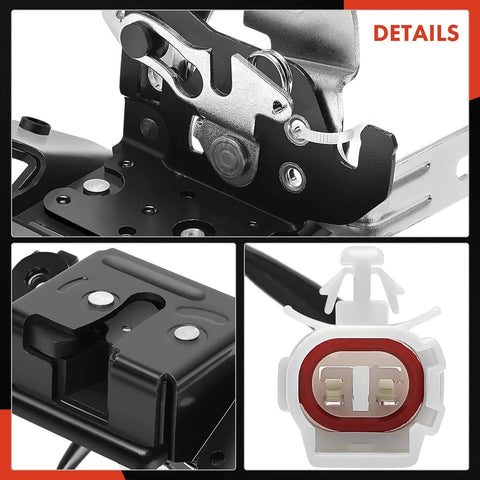 Toyota Sequoia Rear Liftgate Latch Actuator Replacement For 2001 2007 SUV close-up metal components and connectors