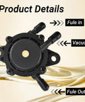 Beefed-Up Fuel Pump Kit For Intek Extended Life V-Twin 18-26HP Engines Replaces Kohler and others, showing flow directions