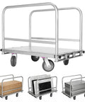 Built Like A Tank Heavy Duty Lumber Drywall Dolly With Four Smooth Swivel Casters for hauling lumber and steel panels.