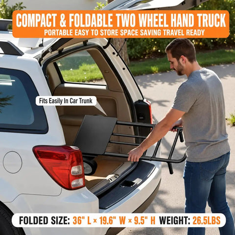 Heavy Duty Folding Hand Truck Dolly Cart With Eight Hundred Pound Capacity Straight Up Built Tough As Nails To Move Couches And Gear Without Breaking A Sweat