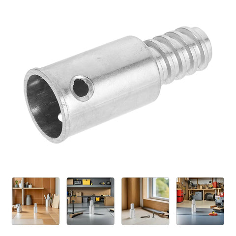 Super Handy 2 Piece American Threaded Pole Connector Kit For Mops And Brooms With Durable Aluminum Tip Fits Wooden Iron Handles Easy Fix For Home Repairs aluminum threaded connector