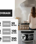 Natural Stone Sealer For Concrete Granite Marble Slate Countertop Protector Food Safe Straight Up Matte Finish on kitchen counter.