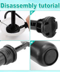 Disassembly tutorial showing steps to replace 2 Sets O Rings Seal Gasket Kit For Sprayers Piston Pump Repair Includes 12 Gaskets In 4 Sizes