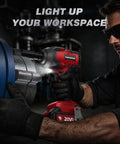 Heavy Duty Cordless Impact Wrench With Beefy Torque And No Sweat Operation 1350 Nm High Output Battery Powered Half Inch Drive Impact Gun in use for automotive repairs.
