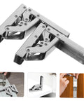 Hidden Folding Hinges With Hydraulic Damping For Quiet Cabinet Doors And Wardrobes 180 Degree Drop Down Soft Close Easy Access 2 Pack Premium Durable Steel Construction For Kitchen And Bathroom Cabinets Foytoki