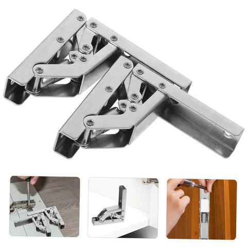Hidden Folding Hinges With Hydraulic Damping For Quiet Cabinet Doors And Wardrobes 180 Degree Drop Down Soft Close Easy Access 2 Pack Premium Durable Steel Construction For Kitchen And Bathroom Cabinets Foytoki