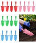 20 Pack Mini Colorful Metal Hand Shovels And Trowels Set For Transplanting And Garden Digging, 11 By 3 Inch Shovels In Four Colors