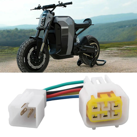 IP67 Waterproof 6Pin 5Wire Hall Sensor Adapter Cable For Electric Motorcycles Type A And Type B 2 Pack, Stable Hall Effect Connection, Easy Install, Ride Ready Durability For All Weather Rides