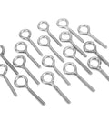 Garage Ready Stainless Steel Eye Nut And Bolt Kit For DIY Projects M4 Size 20 Pieces Eye Nuts And Bolts For Fastening And Suspension Handy Hardware Set For Home Workshop And Industrial Use, stainless steel eye bolts