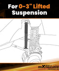 Illustration of 0-3 Inch Rear Shock Absorbers For Jeep Wrangler JK JKU 2007 2018 G1 Upgraded Version on lifted suspension