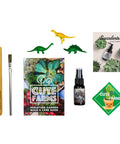 Terrarium Starter Kit With Moss, Soil, Vermiculite, Pebbles, Plant Food, Finishing Tools, And A Simple Build And Care Guide displayed