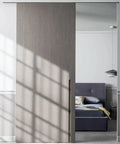 Heavy Duty Aluminum Barn Door Hardware Kit With Silent Ball Bearings And Smooth Gliding Rails For Wooden Walls That Boosts Storage And Looks Totally On Point