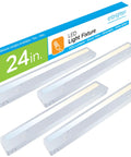 Premium 24 Inch LED Under Cabinet Light Bar Direct Wire With 900 Lumens And 97 CRI Color Select Temperature, four bars with packaging