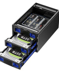 Beefy Hybrid Storage Rig Housing Two Sata Drives Alongside Triple M.2 NVMe Slots With Flexible Raid Configs Built In Silent Fan.
