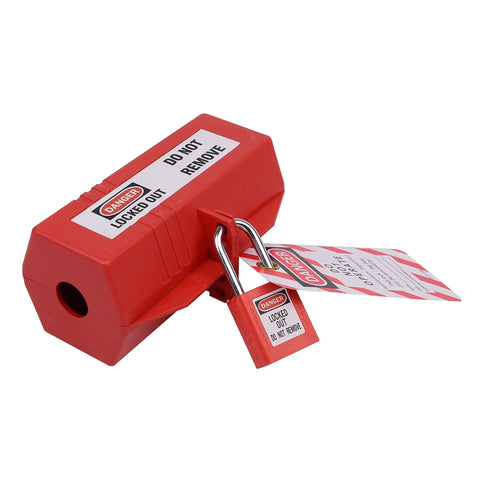 Heavy Duty 220V Plug Lockout Device Built To Keep Your Worksite Secure With Rugged ABS Plastic Electrical Cord Securer That Handles The Daily Grind With Zero Fuss