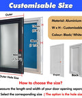 Fire Rated Aluminum Access Panel Recessed Drywall Inspection Door Custom White Heavy Duty Rustproof Build in black and white visible features