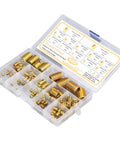 DIY Go To Thread Repair Kit With 102 Pcs Self Tapping Thread Inserts In High Carbon Steel For M2 To M14 in case