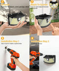 Step-by-step installation of Solar Motion Sensor Lights 120 LED Pack With 270 Degree Wide Angle IP65 Waterproof Outdoor Step Lights