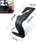 Universal Back Seat Headrest Hooks For Purses Bags Groceries Cloth And Drinks And More Microfiber Leather And Stainless Steel