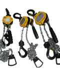 Heavy Duty 0.25 Ton Hand Chain Hoist Hook Mount With 3 Meter Portable Manual Lever Block For Lifting Heavy Loads No Sweat Required, featuring multiple hoist sizes.