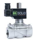 1 Inch Stainless Steel Solenoid Valve 12V DC Normally Open With Viton Seal and Junction Box Type For Industrial Use