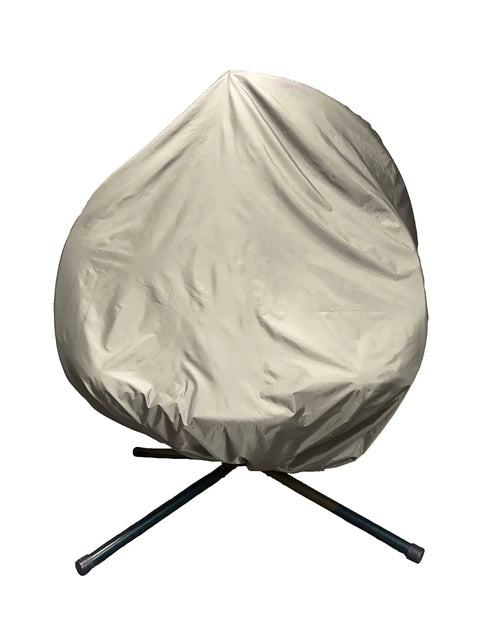 Hanging Pumpkin Patio Chair With Dreamcatcher Cushion for Outdoor and Indoor Use covered in weather-resistant durable cover.