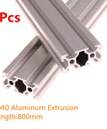 European Standard 2040 Aluminum T Slot Extrusion 800mm Linear Rail Anodized Silver For 3D Printer Laser Engraving CNC Workbench DIY Projects Built To Last And Easy To Mount
