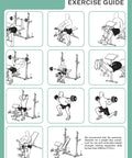Exercise guide for Beefy 900 Lbs Weight Bench Set With Squat Rack For Home Gym, Preacher Curl, Leg Extension And Bench Press Station