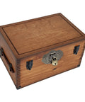 Wooden box with Antique Brass Hasp Clasp With Screws For Jewelry Box And Wooden Case Retro Style Decorative Latch Lock