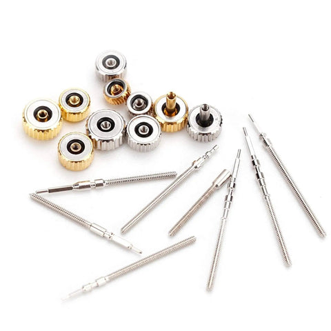 Pro Grade Watch Repair Kit With Stem Extender And Crown Replacement Parts, stainless steel watch crowns and stems