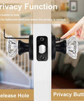 Crystal Glass Door Knobs Set With Lock For Bedroom And Bathroom Vintage Privacy Clear Crystal Interior Knobs Matte Black Finish