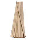 Hella Tough 1/4 X 12 Inch Solid Wooden Dowel Rods Unfinished Hardwood Craft Sticks 10 Piece Pack displayed in a row.