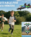Kids flying Foam RC Plane Drone With Four Batteries Delivers Up To 80 Minutes Of Flight Time For Kids And Adults 8 To 16 in park