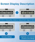 Digital Pupilometer With LCD Display And Memory PD Meter For Eyewear Fitting Pupillary Distance Tool Precision Optical Instrument 45 To 82mm Great For Eye Pros And Shops Quick Readouts Memory Recalls Last Five PD Measurements Easy Onehanded, LCD screen settings