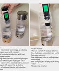 Hydrogen Water Bottle With Nasal Inhalation Hose For On The Go Hydration, 410ml Portable Rechargeable Hydrogen Rich Water Cup comparison