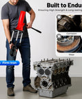 15T Hydraulic Cylinder Liner Puller Universal 80 to 135mm Wet Dry Sleeve Removal Tool For Engine And Tractor Repair Heavy Duty Liner Puller With Ergonomic Press Rod And Rugged Pro Grade 45 Steel Construction in use on engine block
