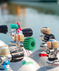 Green Scuba Tank Valve Control Wheel Replacement Handle Metal Regulator Valve Knob For Diving Equipment Easy Maintenance