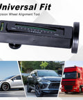 Universal Camber Alignment Tool With Magnetic Base For Car Suv Rv Precision Wheel Straightening Gauge with clear bubble levels.