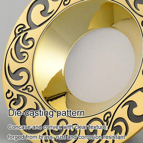 Top Shelf 14 Pack Recessed Led Ceiling Lights With Three Color Dimming And Slick Copper Trim For Modern Living Rooms Energy Saving Ambient Glow Quick Install Solid Home Fixtures brass trim with intricate die-casting pattern.