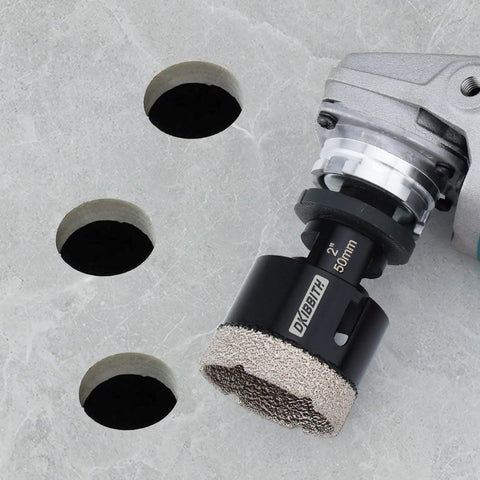 Dry Diamond Core Drill Bit 2 Inch Tile Hole Saw for Porcelain Ceramic Granite brick concrete with vacuum brazed edge drilling