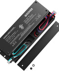 Rugged 150W Dimmable LED Driver With 100-277V AC Input And 12V DC Output, 5 In 1 Dimming ELV MLV TRIAC 0-10V 1-10V 10V PWM Potentiometer IP67 Waterproof UL Listed
