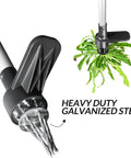 Upgraded Stand Up Weed Puller With 38 Inch Long Handle Five Claw Root Puller For Dandelions Back Friendly Weeding Tool With Foot Pedal