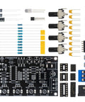 DIY ICL8038 Signal Generator Kit With FR4 PCB, Adjustable 5Hz-400kHz Frequency, for electronics enthusiasts.