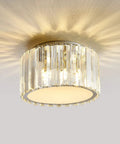 Mini Flush Mount Crystal Chandelier Ceiling Light With G9 Socket For Hallways And Bathrooms, Modern Crystal Fixture