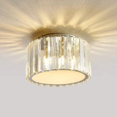 Mini Flush Mount Crystal Chandelier Ceiling Light With G9 Socket For Hallways And Bathrooms, Modern Crystal Fixture