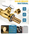 Close-up of Heavy Duty Single Hole Cold Water Faucet Crafted From Solid Brass With A Shiny Chrome Finish mounted, showcasing durability.